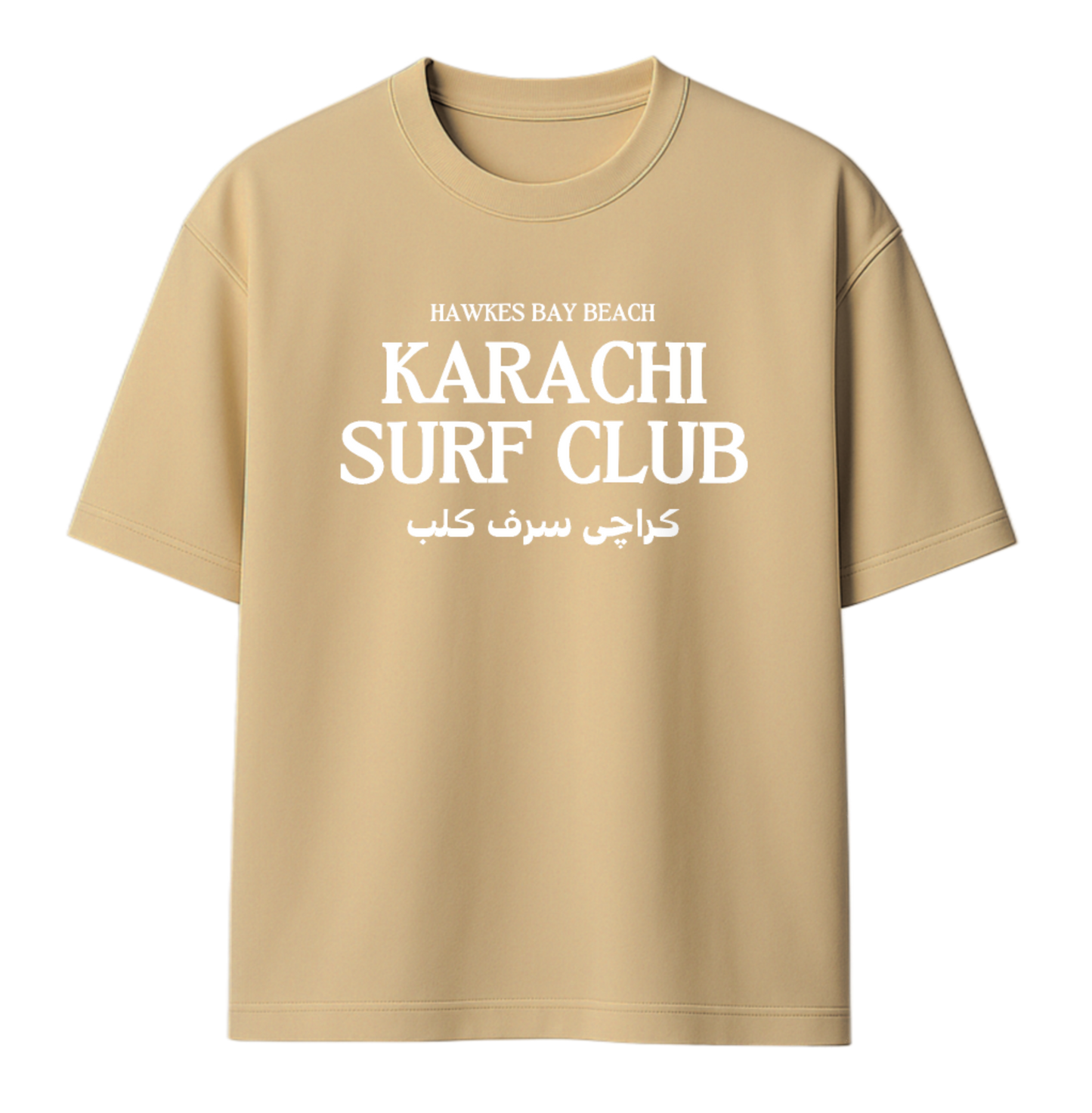 Oversized Karachi Surf Club Crewneck T-Shirt