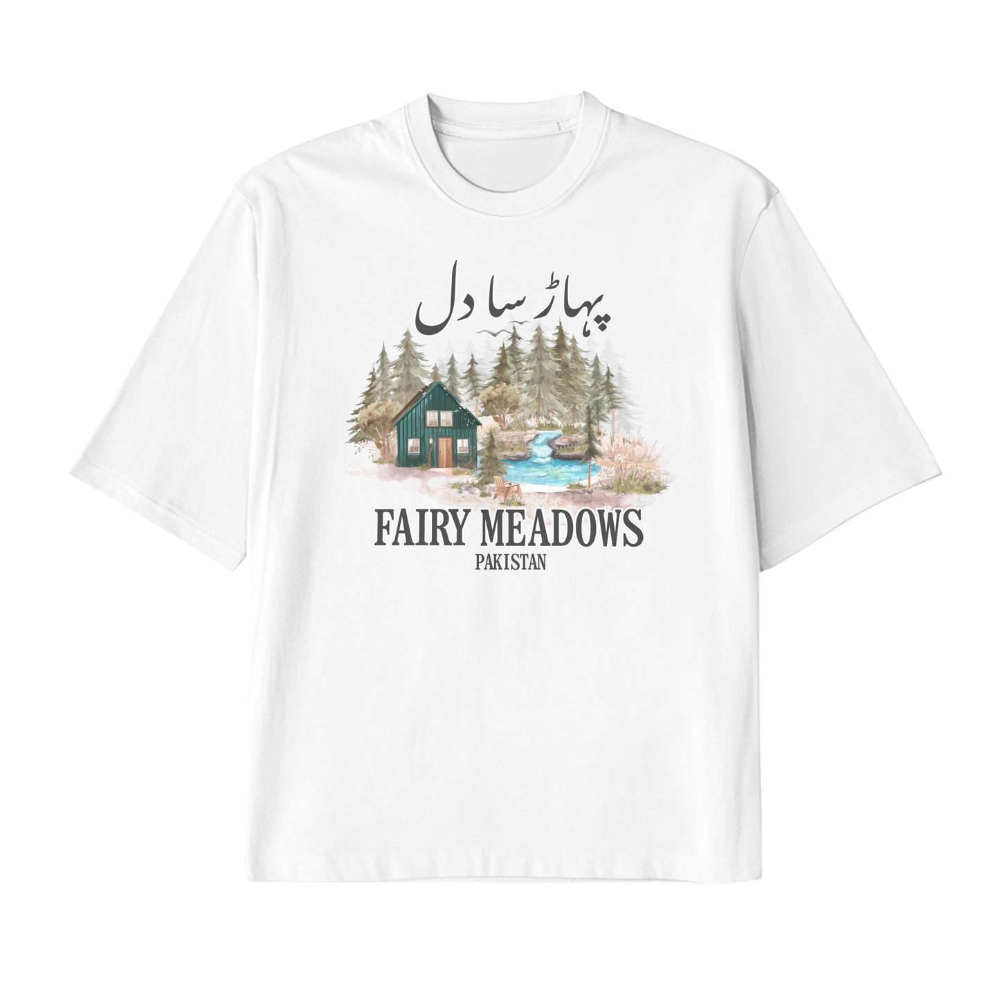Fairy Meadows | Premium Oversized High Neck T-shirt