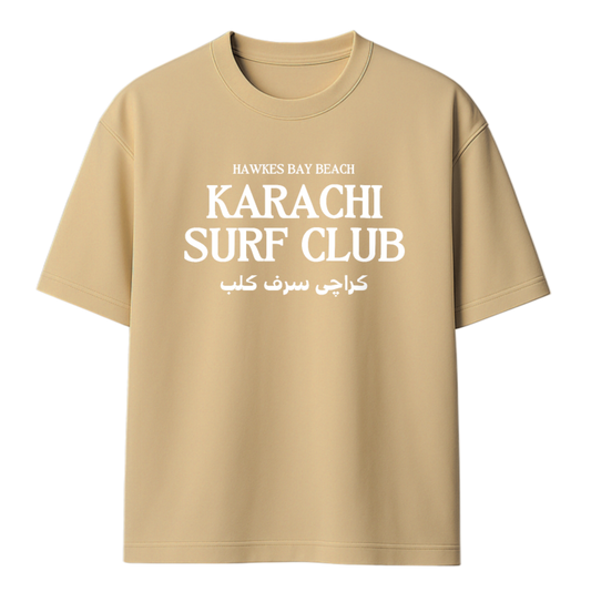 Oversized Karachi Surf Club Crewneck T-Shirt