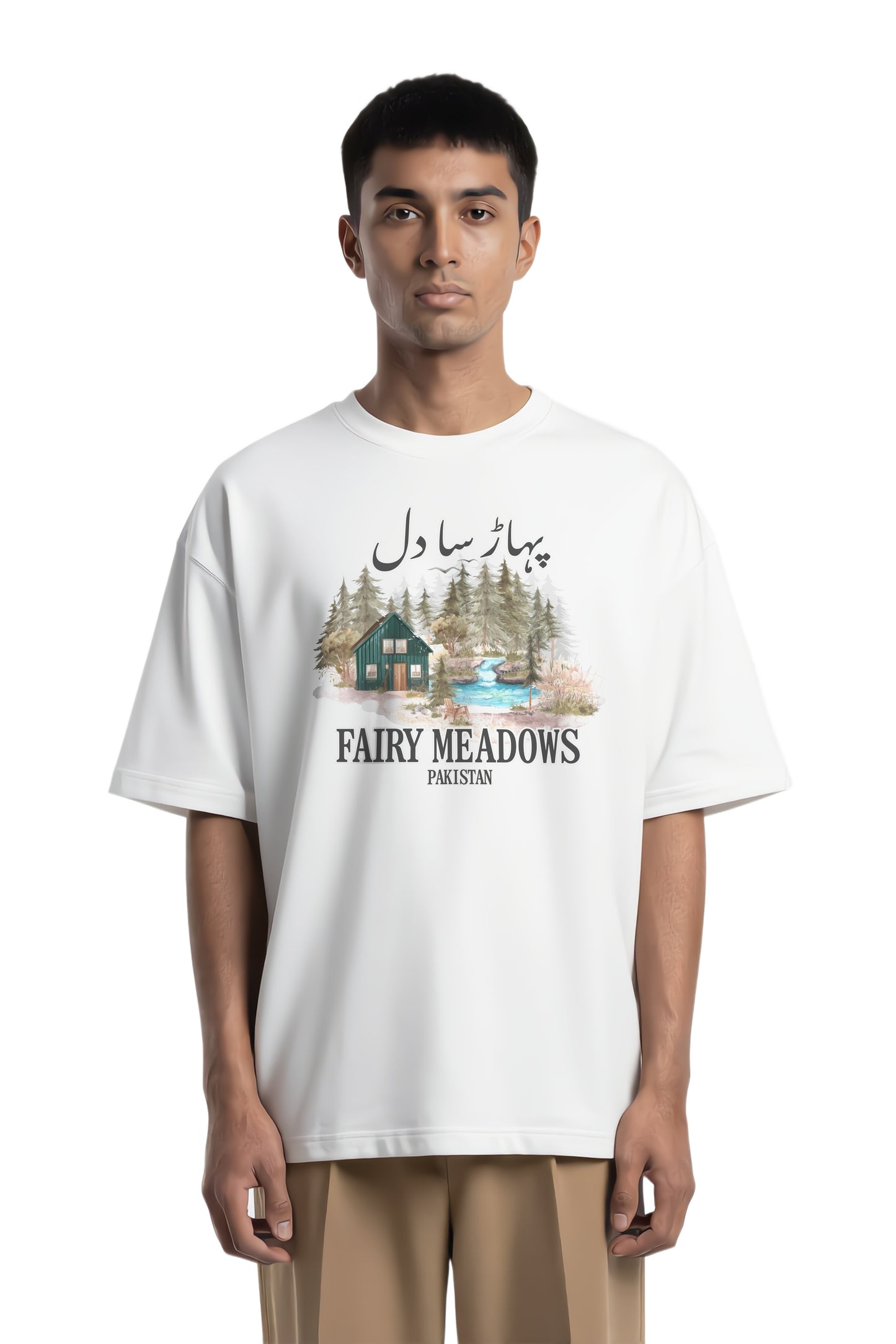 Fairy Meadows | Premium Oversized High Neck T-shirt