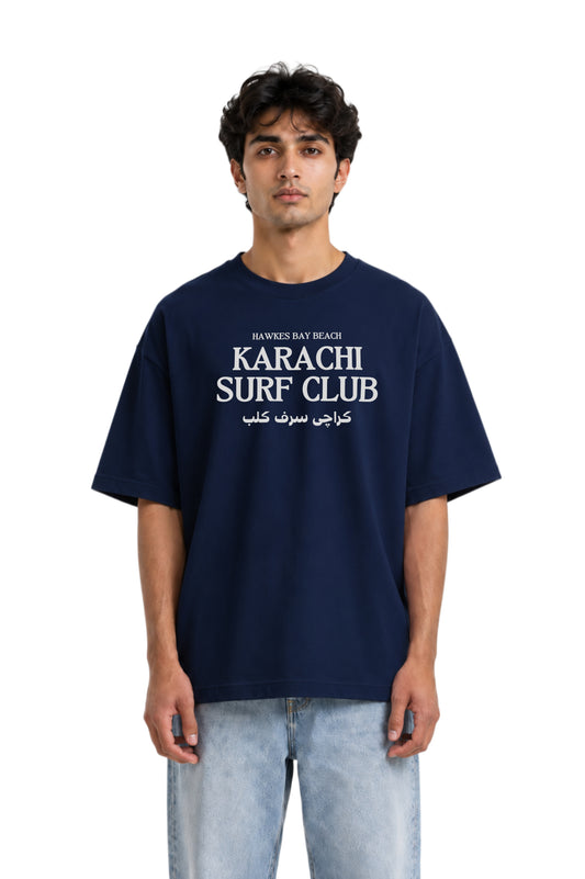 Karachi Surf Club | Premium Oversized High Neck T-shirt