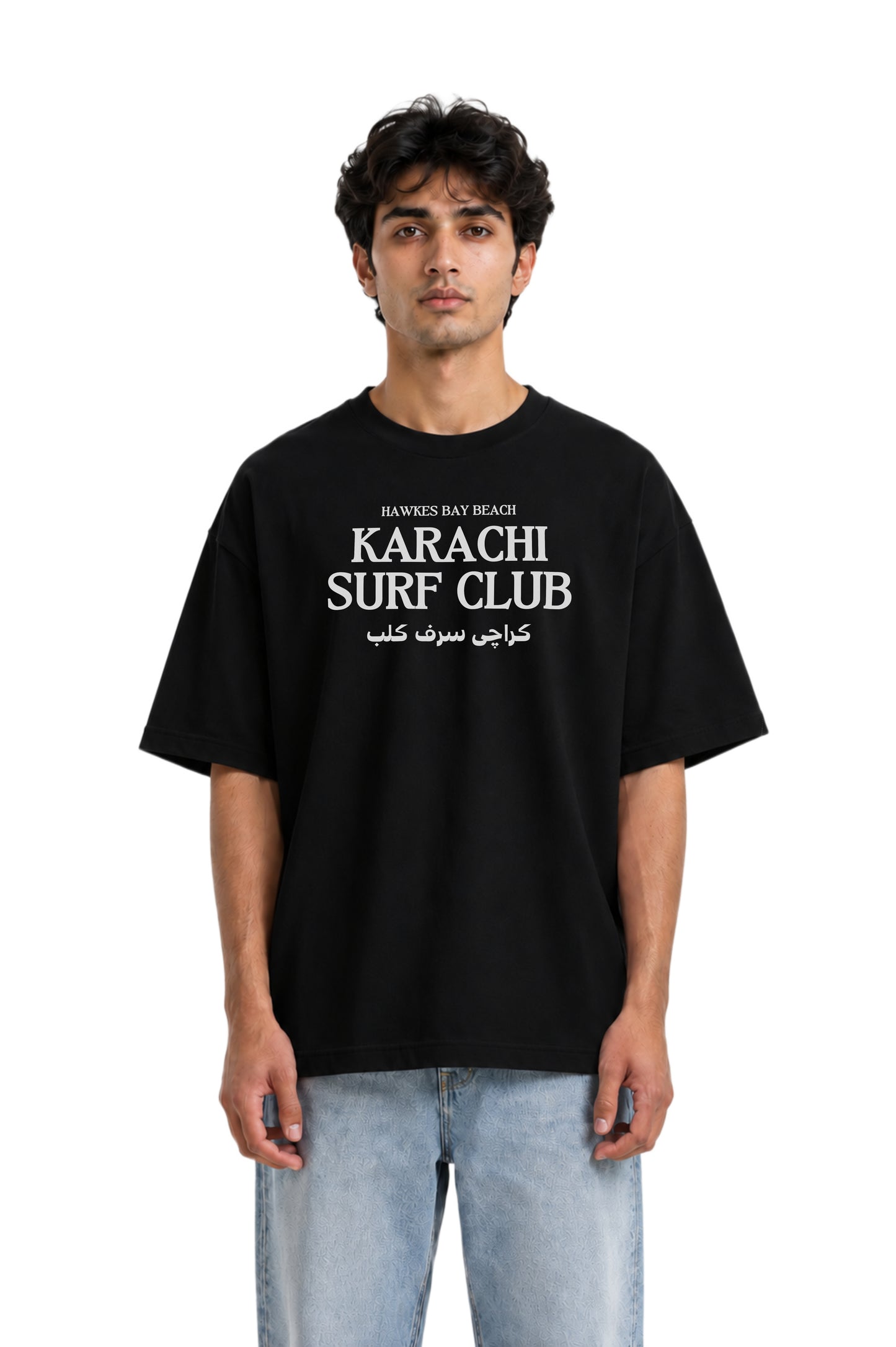 Karachi Surf Club | Premium Oversized High Neck T-shirt