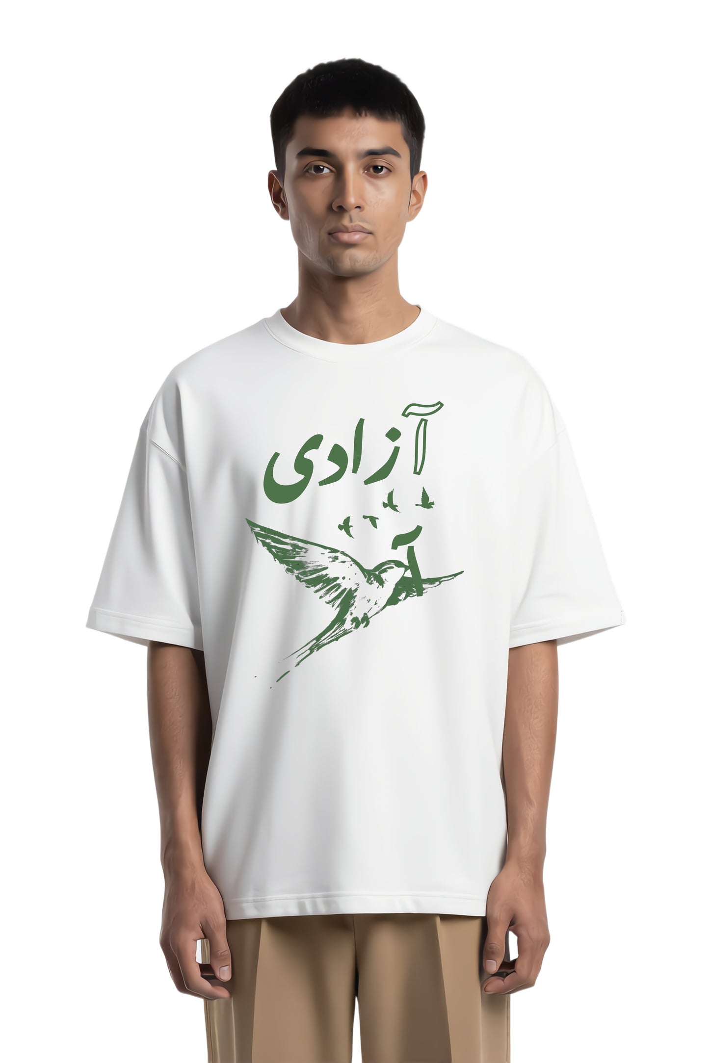 Azaadi Premium Oversized High Neck T-shirt