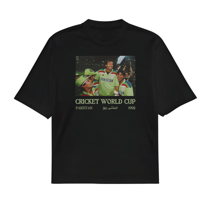 Cricket World Cup 1992 | Premium Oversized High Neck T-shirt