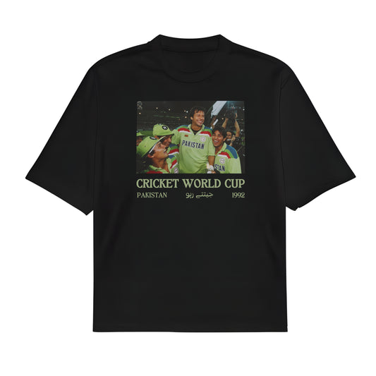 Cricket World Cup 1992 | Premium Oversized High Neck T-shirt
