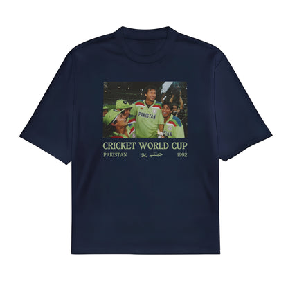 Cricket World Cup 1992 | Premium Oversized High Neck T-shirt