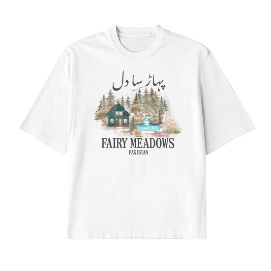 Fairy Meadows | Premium Oversized High Neck T-shirt