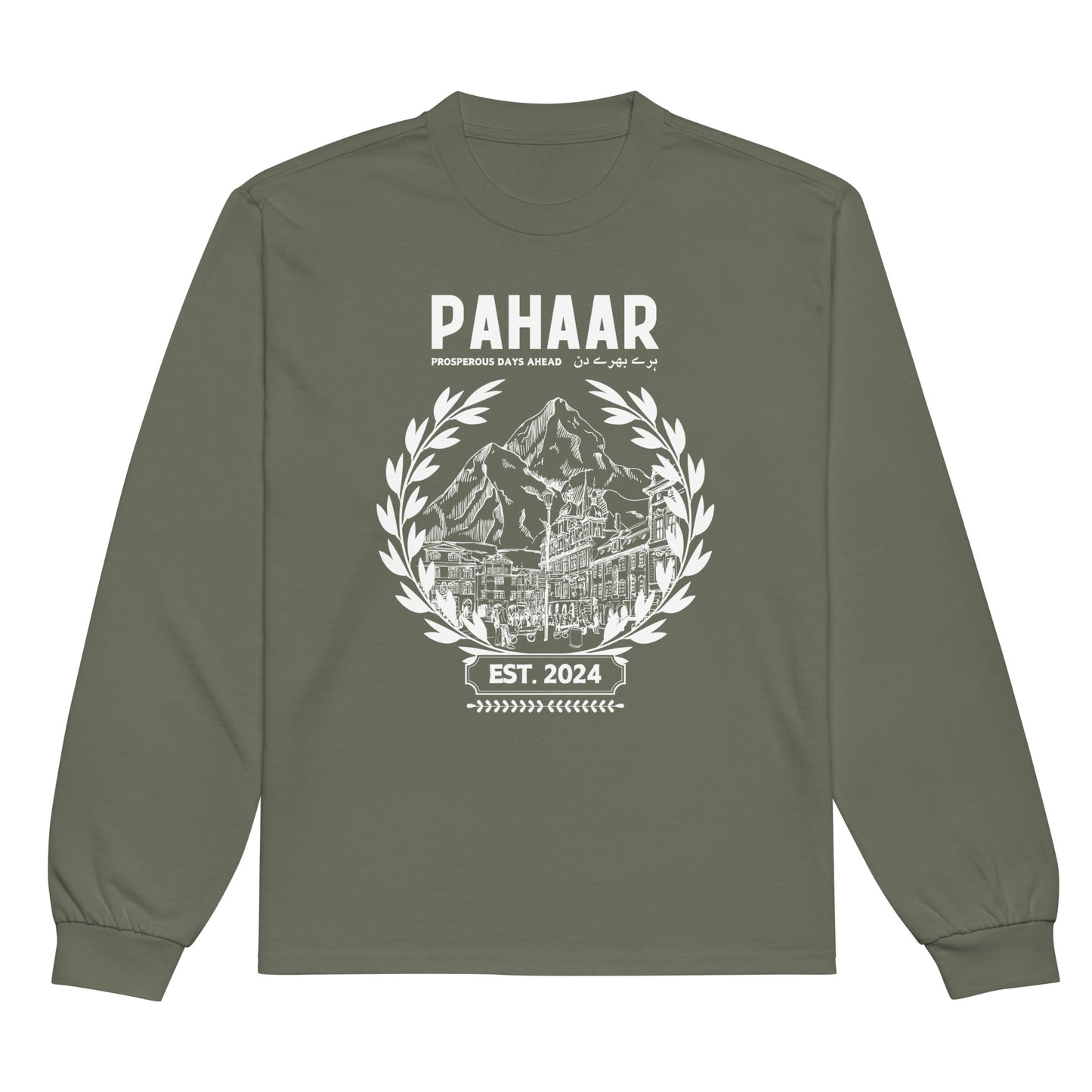 Pahaar Prosperous Wreath | Premium Heavyweight Long Sleeve Shirt